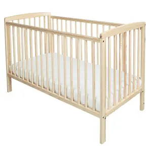 Sydney Cot with Mattress Natural