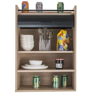 Eoin Kitchen Pantry Oak/Black