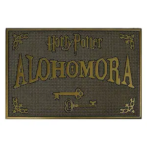 Harry Potter Alohomora Rubber Door Mat Copper/Black (One Size)