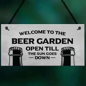 Garden Sign Funny Home Bar Man Cave Garden Plaque Gift For Men New Home Gift