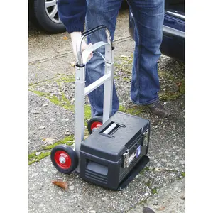 Versatile Lightweight Aluminium Folding Sack Truck with Telescopic Handle - 90kg Capacity