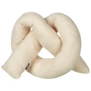 Throw Cushion GLADIOLUS Faux Fur 172 x 14 cm Solid Beige