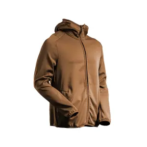 Mascot Customized Microfleece with Hood and Zipper (Nut Brown)  (Medium)