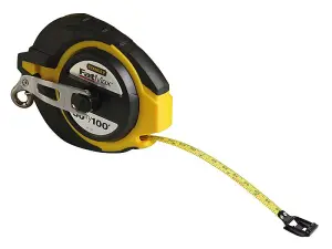 Stanley FatMax 30m 100ft Long Tape 3:1 Gear Ratio Closed Case 0-34-132 STA034132