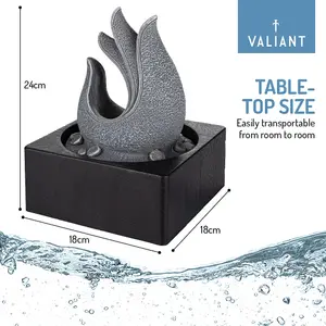 Valiant Indoor Water Fountain with Ambient LED Lights