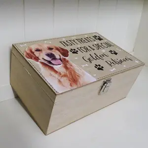 Golden Retriever Treat Box Dewitt Decorative Box