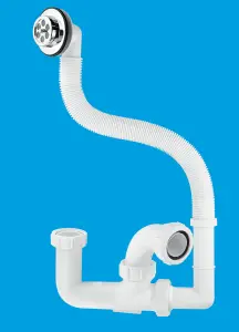 McAlpine FJ10 75mm Seal Bath Trap with Flexible Overflow