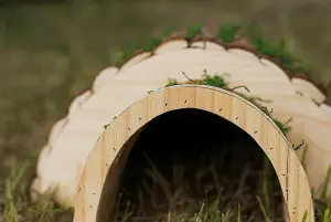 Wooden Hedgehog house Garden Shelter