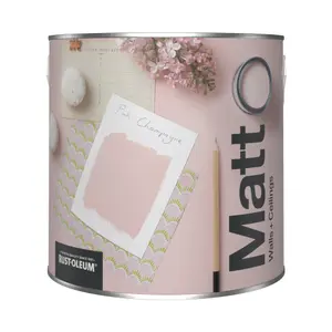 Rust-Oleum Washable Matt Wall Paint - Pink Champagne 2.5L