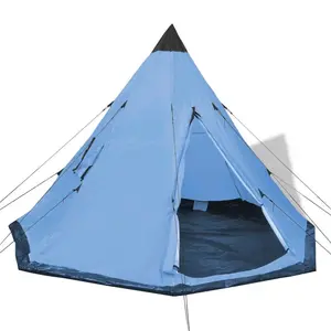 4 Person Tent Blue