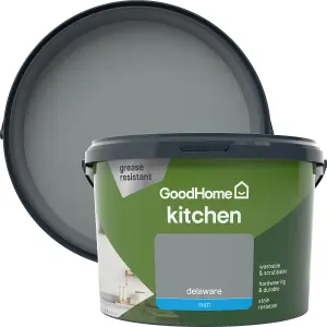 GoodHome Kitchen Delaware Matt Emulsion paint, 2.5L