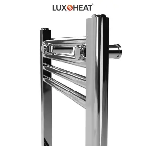 Towel Radiator Rail 800 x 500 for Central Heating with Chrome Finish