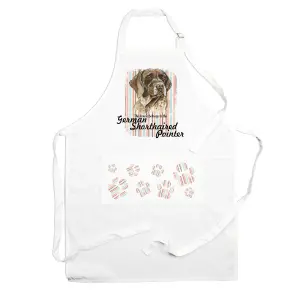 Purely Home German Shorthaired Pointer Apron - Novelty Kitchen Gift for Dog Lovers