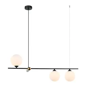 Luminosa Barletta Modern 3 Light Bar Pendant Ceiling Light, G9