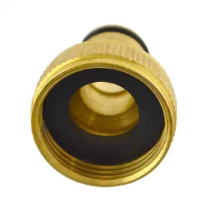 3/4" BSP Brass Hose Fitting Hose Pipe Adaptor QuickThreaded Watering