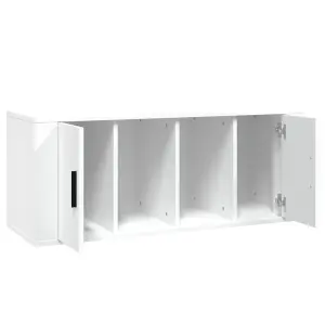 Berkfield TV Cabinet White 100x35x40 cm Engineered Wood