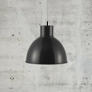 Nordlux Pop Indoor Living Dining Pendant Ceiling Light in Anthracite (Diam) 21.5cm