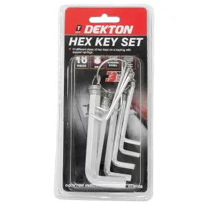 Dekton 10pc Hex Key Set 1.5mm - 10mm