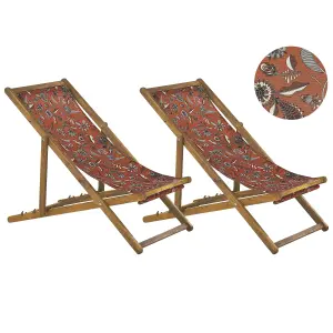 Sun Lounger Wood Light Brown ANZIO