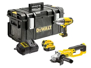 Dewalt DCK269P2 XR 18V DCF899 Impact Wrench + DCG412 Angle Grinder - 2 x 5ah Bat