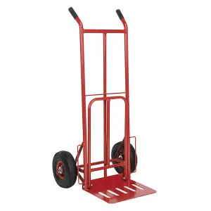 CST990 Heavy Duty Folding Toe Sack Truck with Pneumatic Wheels, 250Kg Capacity