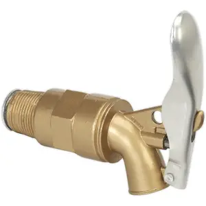 Auto-Release Locking Drum Tap - 3/4" BSP Thread - Flame Arrestor - Brass Alloy