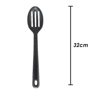 Slotted Spoon Heat Resistant Spoon Kitchen Recycled Materials Black