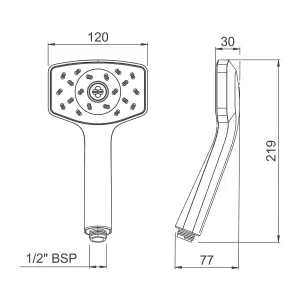 Methven WAIPORI  Satinjet Shower Head