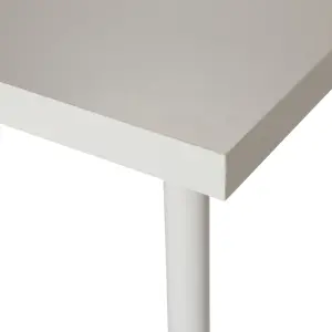 Matt white Desk (H)730mm (W)1000mm (D)600mm