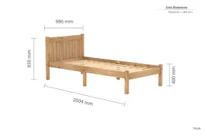 Birlea Trent Single Bed Frame In Pine