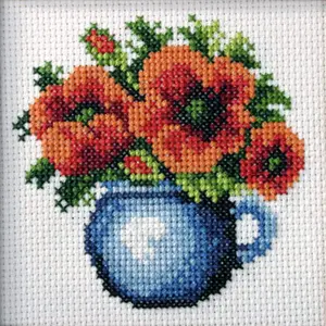 POPPIES - Cross Stitch Kit: Poppies - Orchidea