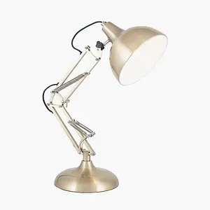 Brass Angled Task Table Lamp Study Desk Like