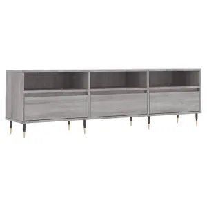 Berkfield TV Cabinet Grey Sonoma 150x30x44.5 cm Engineered Wood