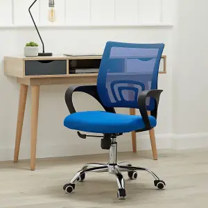 Tate Mesh Back Office Chair Blue