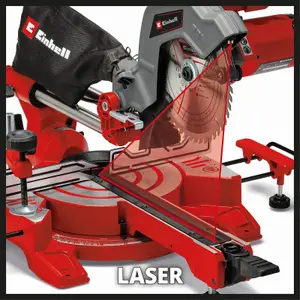 Einhell Sliding Mitre Saw 215mm Drag Crosscut 1600W Adjustable Cutting Tool - TC-SM 216