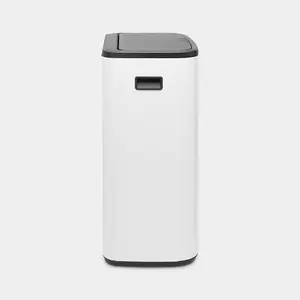 Brabantia Bo 30 Litre + 30 Litre Touch Bin with Two Inner Buckets White / 60