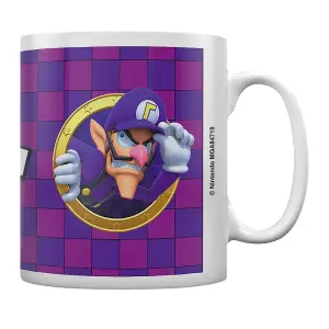 Super Mario Portrait Waluigi Mug Purple/White (One Size)