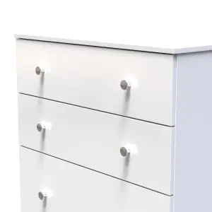 Yarmouth Ready assembled White 4 Drawer Chest (H)1067mm (W)740mm (D)390mm