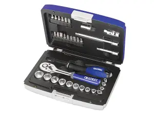 Expert by Facom E194672 1/4in Dr Sockets & Accessories 4-14mmin Socket Set 34pc