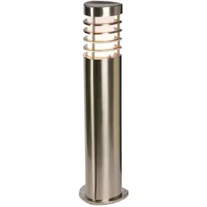 4 PACK Modern Outdoor Stainless Steel Post Light - 10.5W E27 LED - 500mm Height