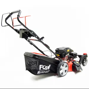 Petrol Lawn Mower Wolf Fox Zero Turn 4 Blades 20", 51cm, Recoil, Self Propelled