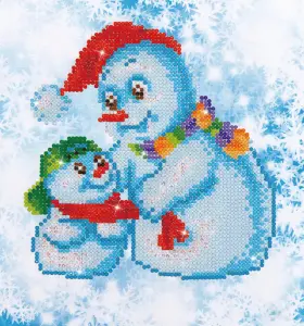 SNOW FAMILY - Diamond Painting Kit: Snow Family - Diamond Dotz