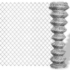 Berkfield Chain Link Fence Galvanised Steel 15x1.5 m Silver