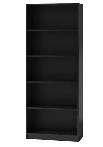 R60 Tall Bookcase Black - Durable and Stylish