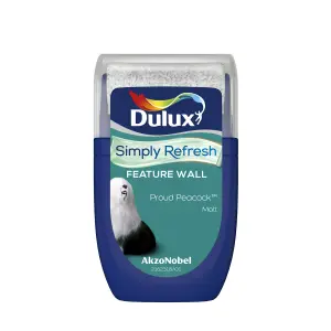 Dulux One coat Proud peacock Matt Emulsion paint, 30ml