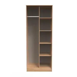 Fuji Open Wardrobe in Nebraska Oak (Ready Assembled)