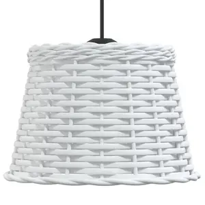 Chira Pendant Shade White / 17cm H x 25cm W x 25cm D