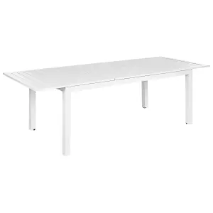 Garden Table Synthetic Material White SKALOMA