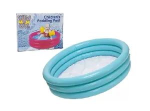 Wild n Wet Childrens Small Garden 3 Ring Paddling Pool 86cm x 20cm Random Colour