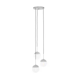 Interiors by Premier Revive Chrome Finish 3 Pendant Light